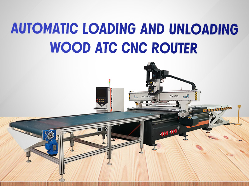 Enrutador CNC ATC de carga y descarga automática